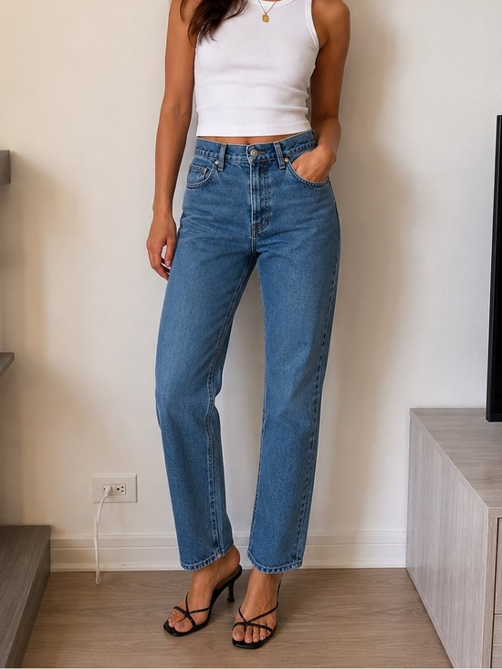 Ralph Lauren Denim - Vintage Ralph Lauren Women's Straight Leg Blue Jeans Size 10